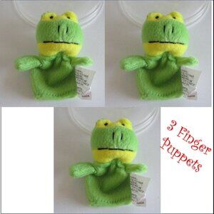FROG FINGER PUPPET Stuffed Animal Plush